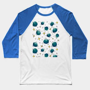 Abstract Space Pattern - Sea Shell Baseball T-Shirt